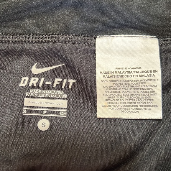 EUC NIKE Black Dri-Fit Running Short with Back Technology Pocket Size S - Picture 7 of 10